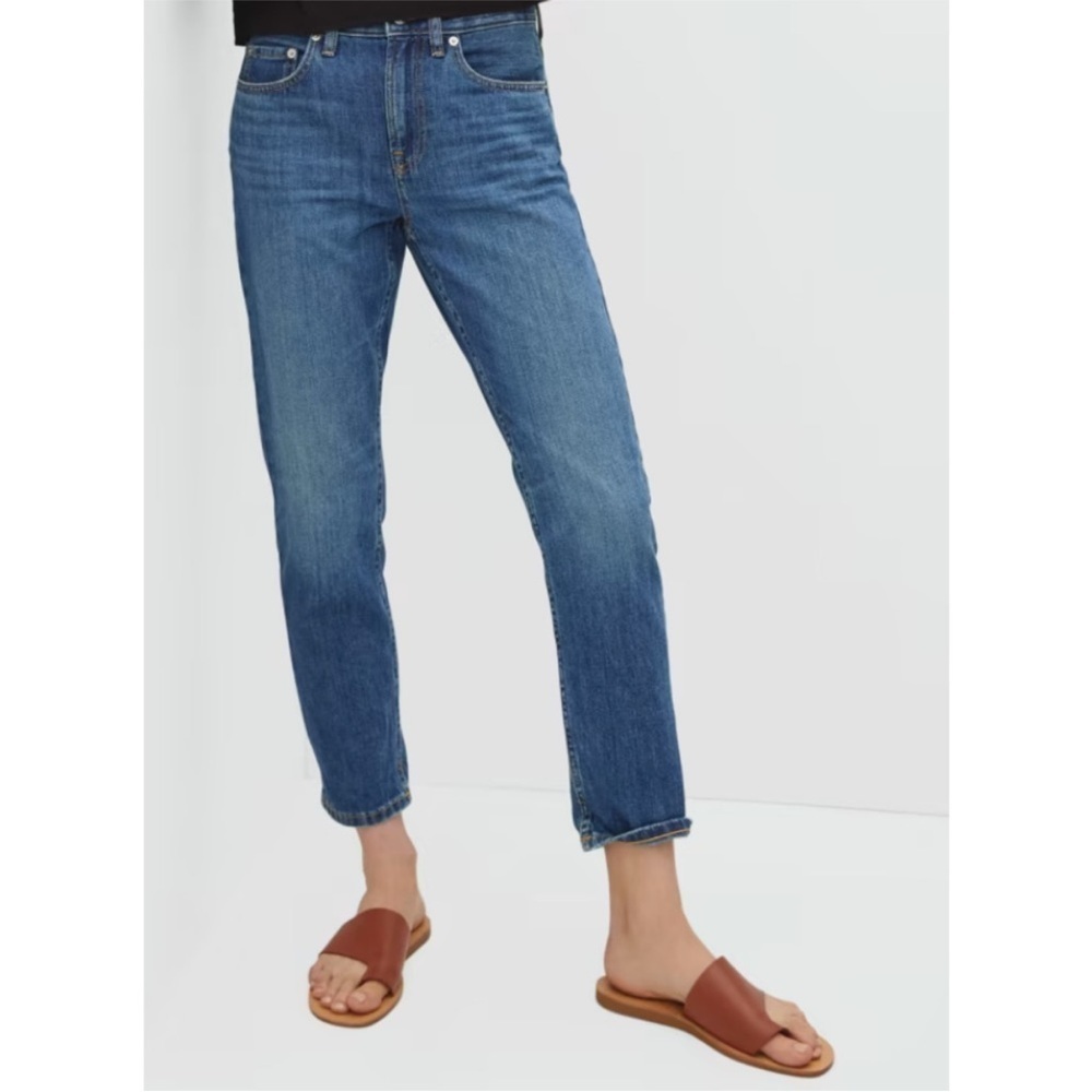 Everlane The Super Soft Relaxed Jean Medium Wash High Rise 31 E33